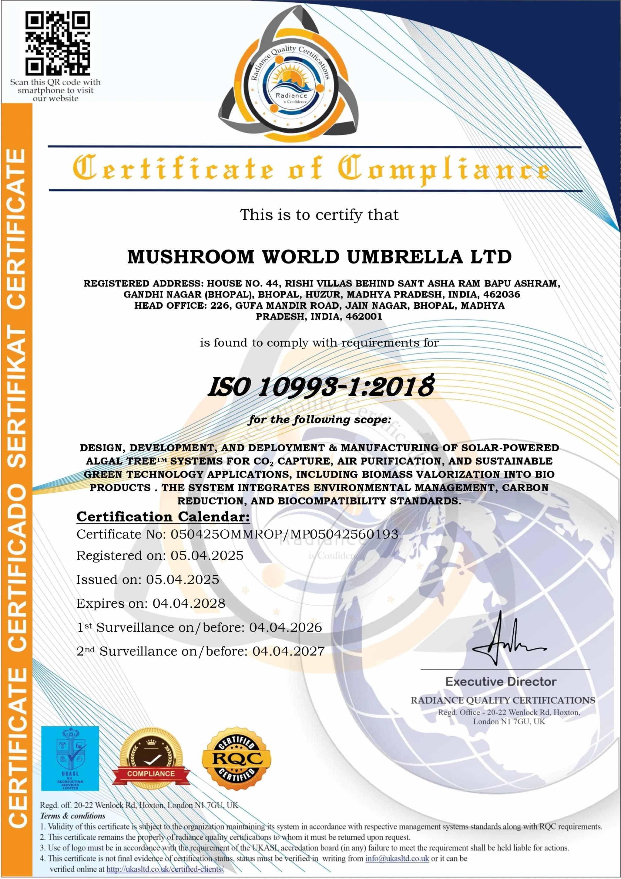 Mushroom World Umbrella Ltd. 10993